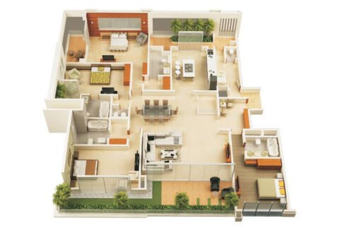 4 Bed Apartments in AQ Mall and Residency