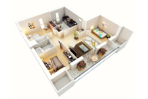 3 Bed Apartments in AQ Mall and Residency